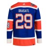 Edmonton Oilers tröja Leon Draisaitl Heritage Classic Adidas 2023-24 Blå Authentic - NHL Tröjor Herr